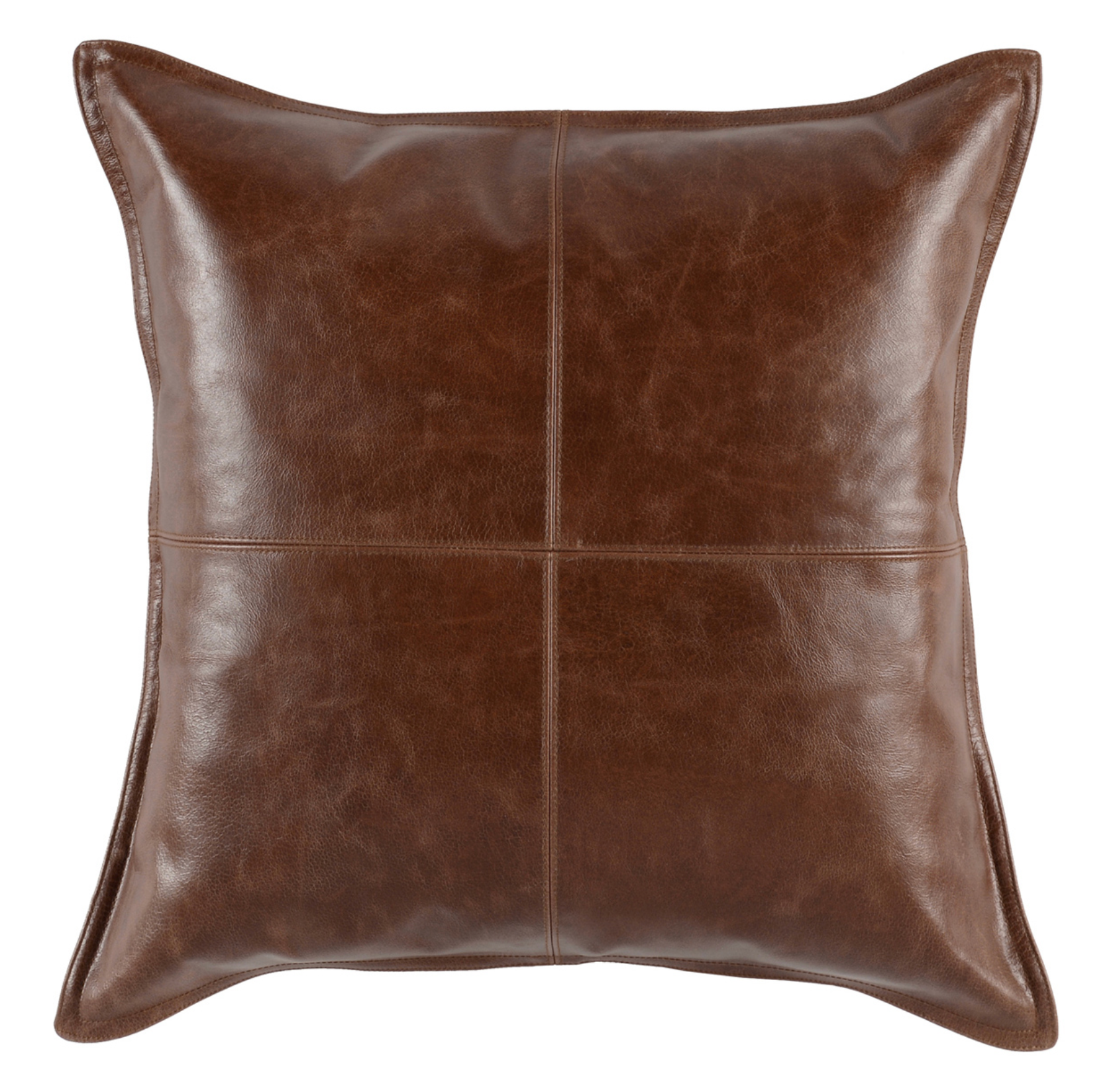 LEATHER KONA BROWN 22X22