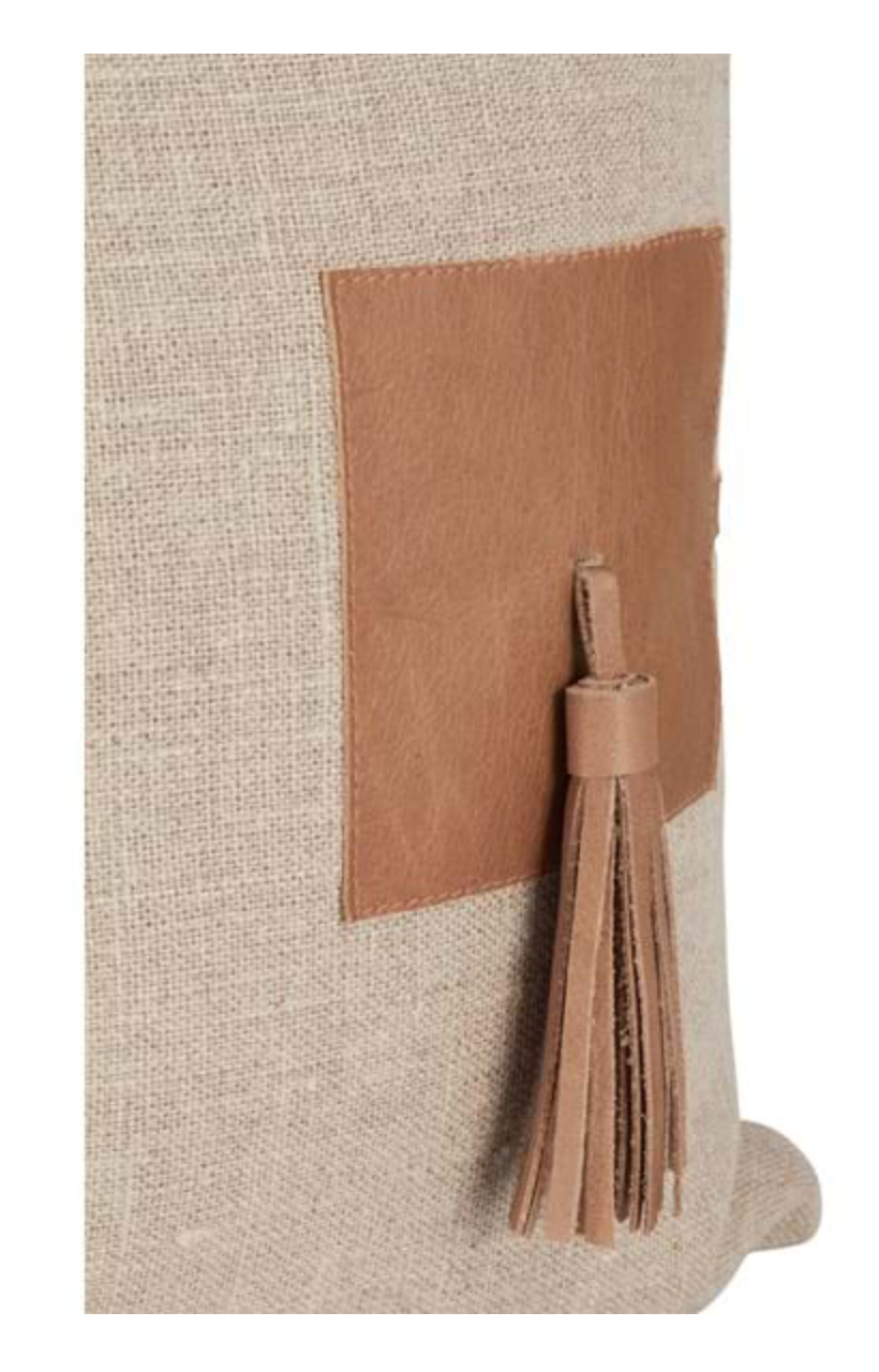 Linen & Leather Lumbar