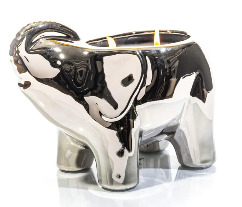 Gold Elephant Candle - Orange Blossom