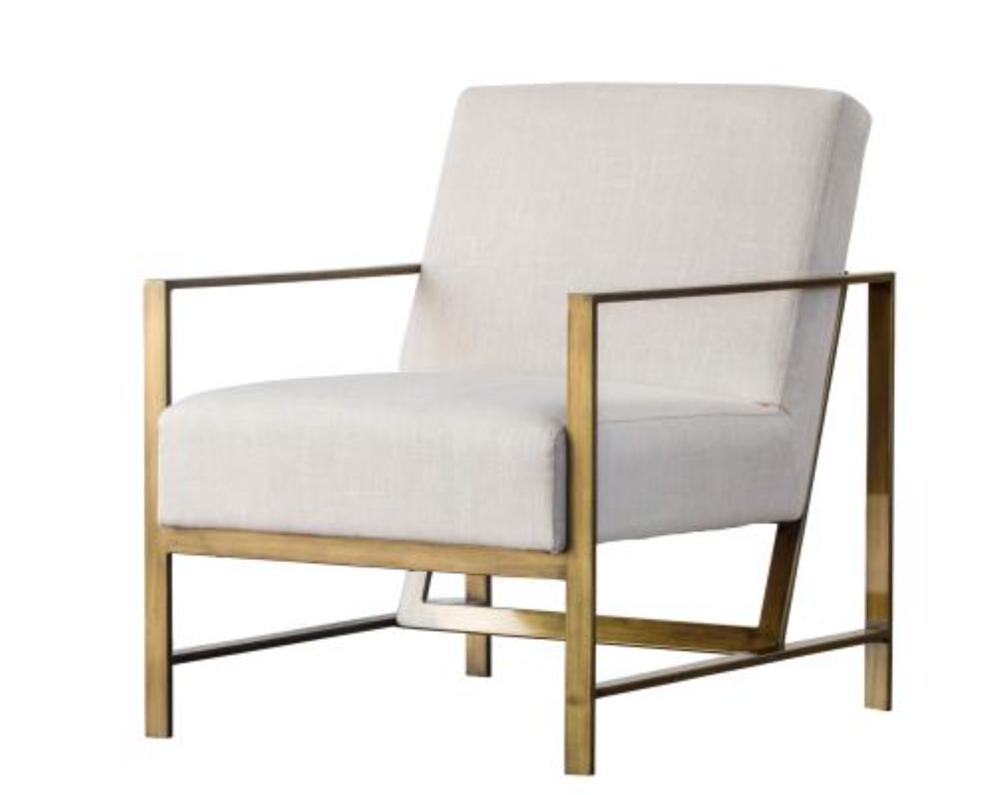 Florence Fabric Accent Arm Chair - Shortbread