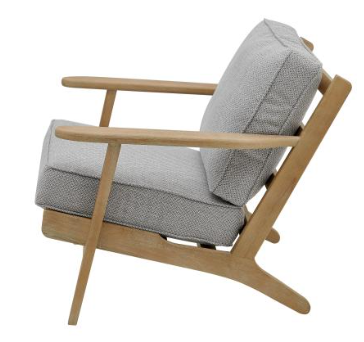 Tyler Fabric Accent Arm Chair Brushed Smoke Frame - Gray