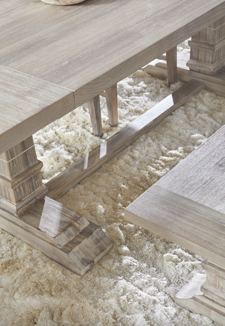 HUDSON EXTENSION DINING TABLE - Natural Gray Acacia