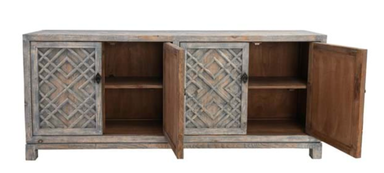 Seville 4DR Sideboard - Antique Blue