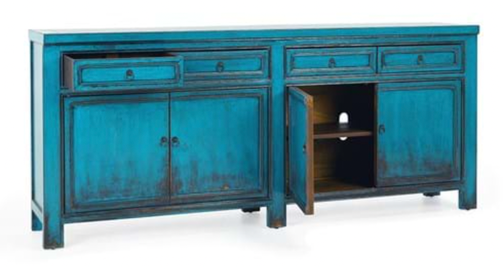 Cadiz 4DR Sideboard - Antique Blue