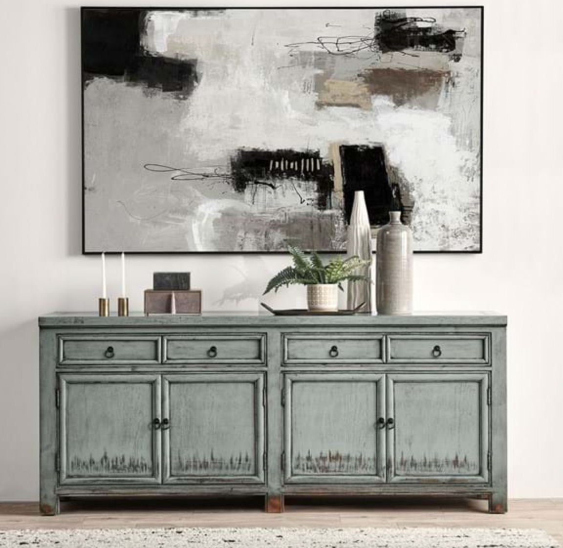 Cadiz 4DR Sideboard - Vintage Sage
