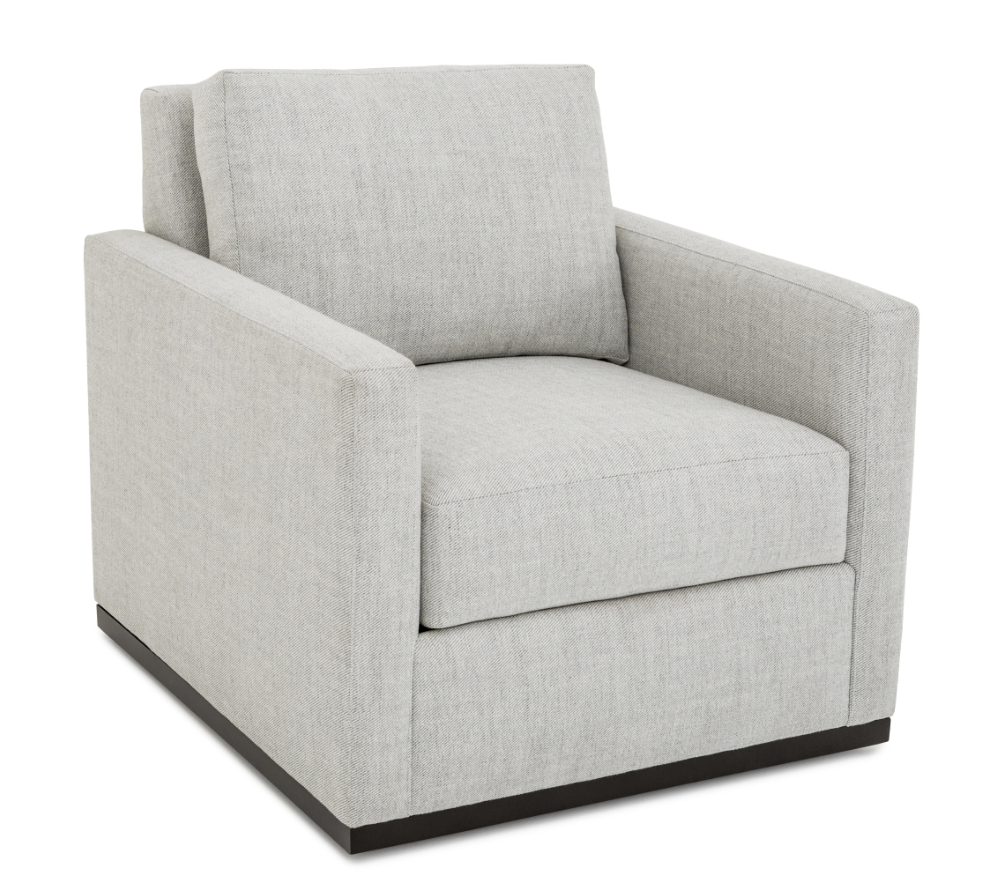 Ashbourne Swivel Chair w/Denier Seat and Back