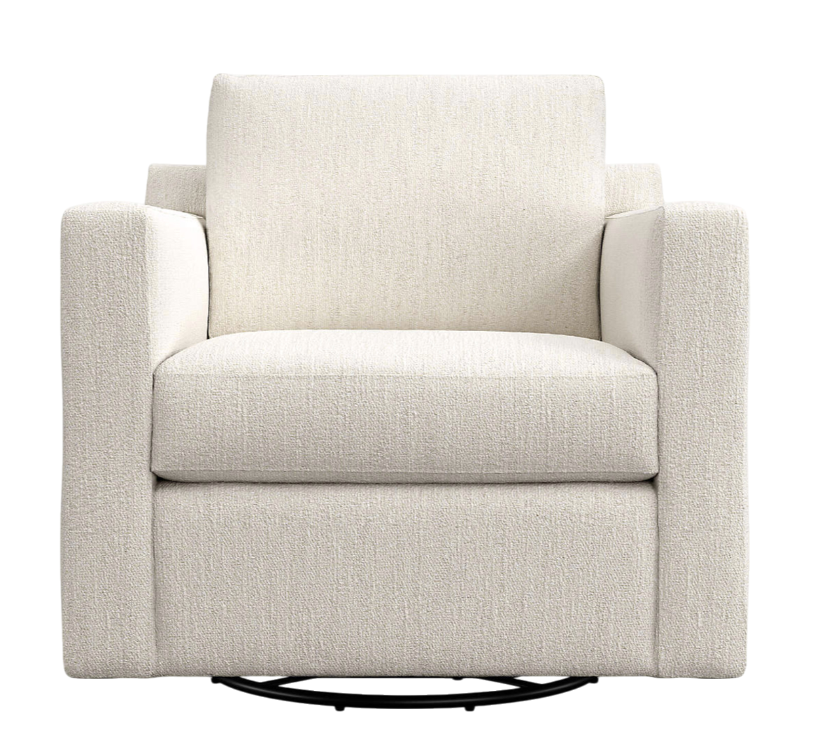 Amelia Custom Upholstered Swivel Chair