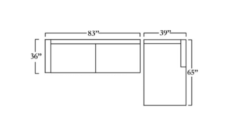 Avon Chaise Sectional - Custom