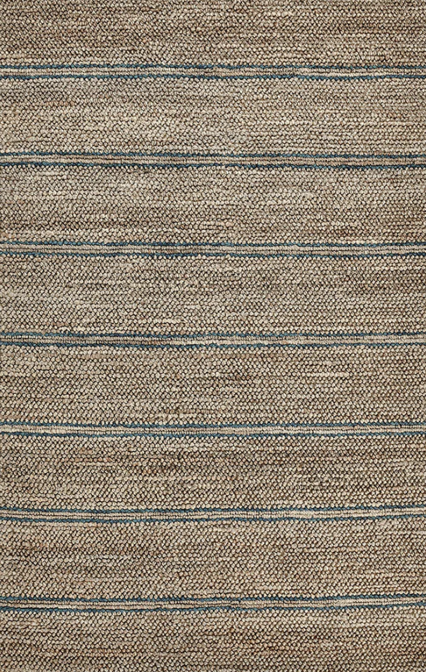 Harbor Line Jute Blend Rug - Navy Stripe